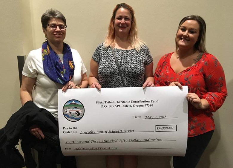 Lincoln County School District Receives $6,350 from Siletz Charitable Contribution Fund
