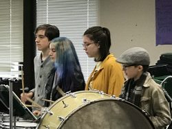 band students playing music